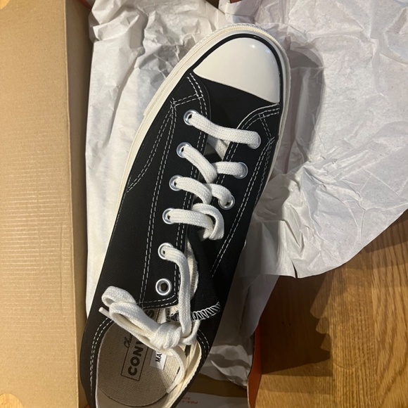 Converse Chuck Taylor Low 70 Ox Black shoes Men’s 8, Women’s 10 (NWT) - Picture 3 of 4